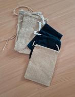 Set van 6 kleine jute / katoenen zakjes / pepernotenzakjes, Ophalen of Verzenden, Nieuw, Materiaal