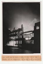 Brand fabriek Krantz Langegracht Leiden 1956 persfoto, Gebruikt, Verzenden, Foto, 1940 tot 1960