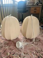 2 Crème Bolia-achtige Lampen - Nieuwstaat, Ophalen of Verzenden, Nieuw, Stof, Minder dan 50 cm