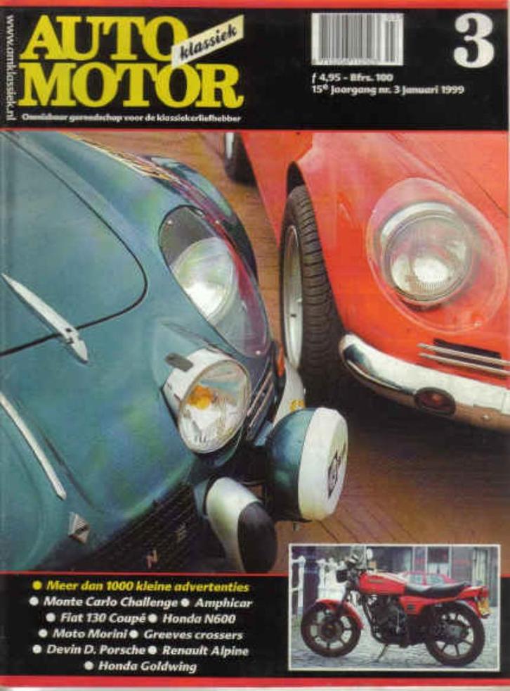 AMK 3 1999 : Renault Alpine A110 - Fiat 130 Coupe - Honda, Boeken, Auto's | Folders en Tijdschriften, Gelezen, Algemeen, Ophalen of Verzenden