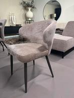 Ptmd eetkamerstoelen set van 2 - stof: aphrodite 3, beige, Ophalen, Twee, Overige kleuren, Zo goed als nieuw