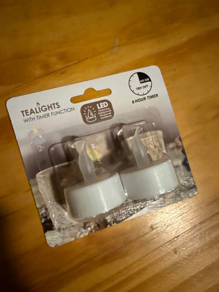 20 Sets Elektrische Theelichtjes op Batterij - Nieuw, Huis en Inrichting, Woonaccessoires | Kandelaars en Kaarsen, Ophalen, Kunststof