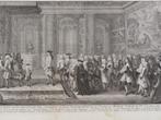 Gravure Openbaar gehoor Cornelis Hop bij Lodewijk XV 1719 , Antiek en Kunst, Verzenden