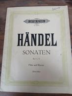 Bladmuziek dwarsfluit & piano (Händel & Marcel Moyse), Ophalen, Gebruikt, Klassiek, Dwarsfluit of Piccolo