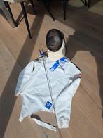 schermkleding maat 152 Uhlman, masker S, floret, Ophalen, Gebruikt, Maat XS of kleiner, Vechtsportmateriaal