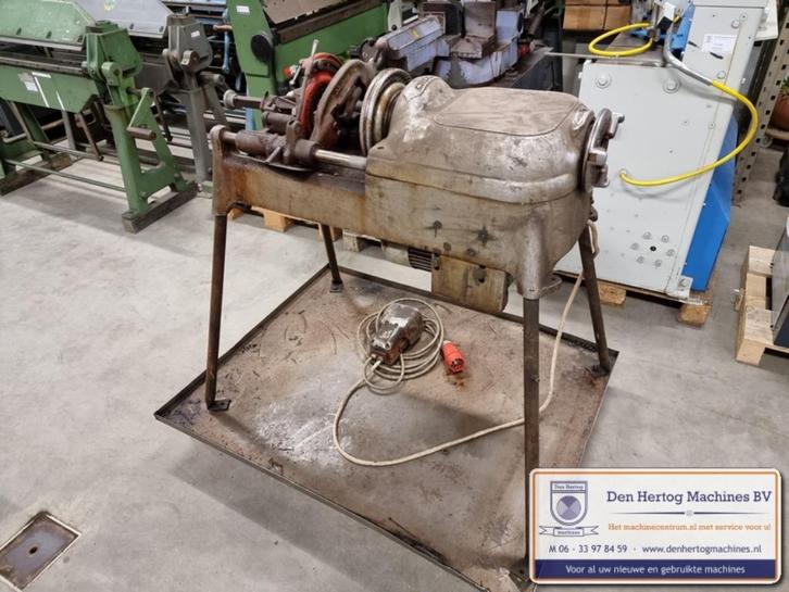 Draadsnijmachine Ridgid 535 400V 2" voetpedaal gebruikt, Doe-het-zelf en Verbouw, Gereedschap | Overige machines, Gebruikt, Ophalen