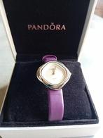 Mooi Pandora Horloge met Paars bandje, Ophalen of Verzenden, Zo goed als nieuw, Paars, Zilver