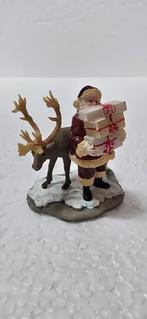 Luville Santa with Deer kerstdorp poppetjes kerst, Diversen, Ophalen of Verzenden
