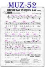 Muz52 bladmuziek super song - Harder dan ik hebben kan, Gebruikt, Piano, Ophalen of Verzenden, Artiest of Componist