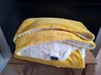 Plaid Unique Living fleece okergeel / honingkleurig, Ophalen of Verzenden, Zo goed als nieuw