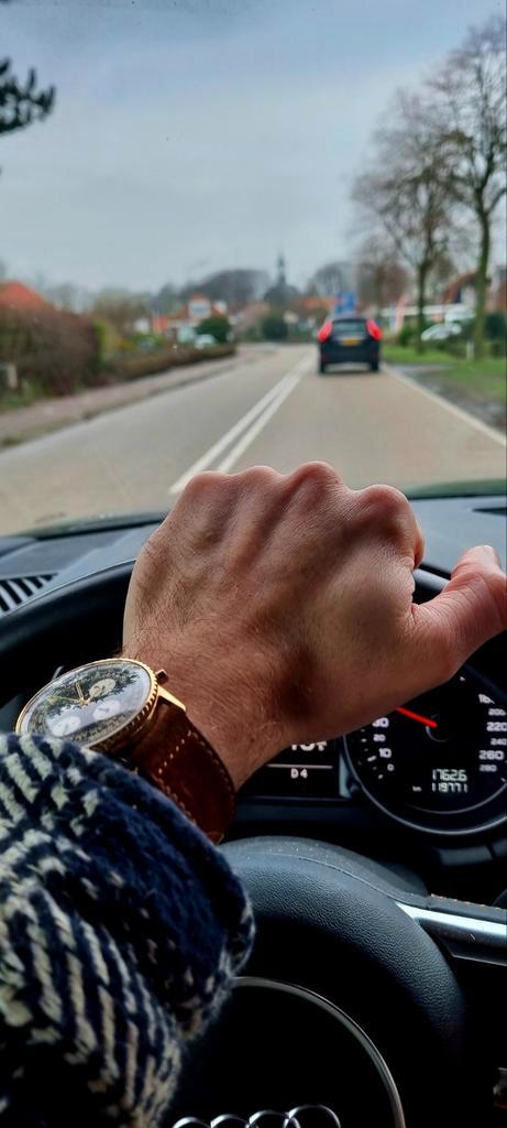 Breitling Navitimer / gold plated 18kts / 1966, Sieraden, Tassen en Uiterlijk, Horloges | Heren, Zo goed als nieuw, Breitling