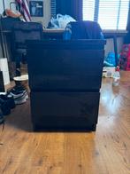 Ikea malm ladenkastje zwartbruin, Huis en Inrichting, Kasten | Ladekasten, Ophalen, Overige materialen, 1 of 2 laden, 50 tot 100 cm