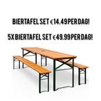Biertafels en bierbanken te huur Apeldoorn v.a. 9.99, Ophalen, Zo goed als nieuw, Rond, Aluminium