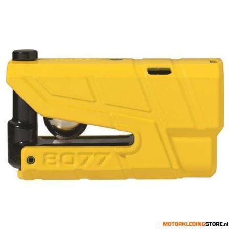 Abus Granit Detecto X-Plus 8077 Schijfremslot, Geel, Motoren, Kleding | Motorkleding, Nieuw met kaartje, Ophalen of Verzenden