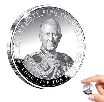 Koning Charles III, professionele Herdenkingsmunt. beschikbaar voor biedingen