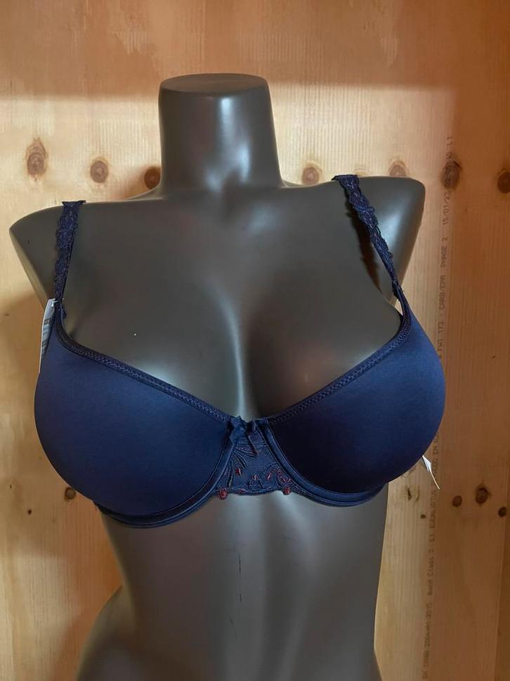 Chantelle t shirt bh 70d model 2606 kan halter, Kleding | Dames, Ondergoed en Lingerie, BH, Blauw, Verzenden