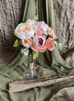 Shabby Chic Boeket: Pioenrozen & Rozen, Ophalen of Verzenden, Nieuw, Binnen