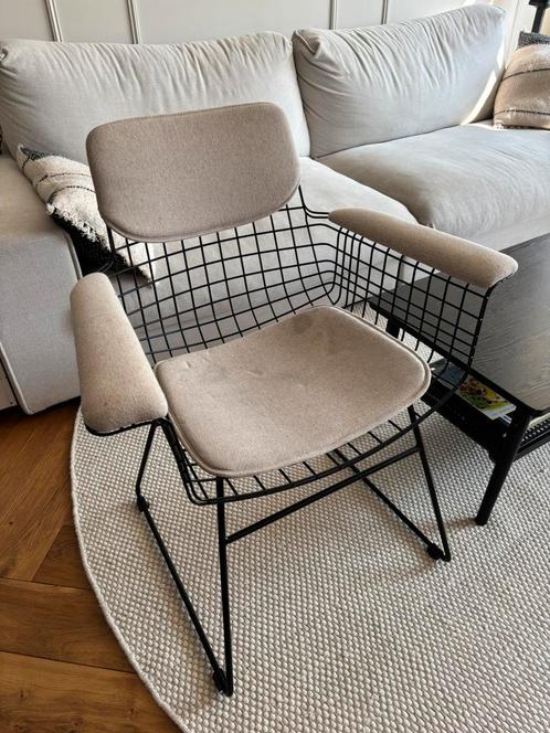 HK Living Wire Arm stoel zwart, Huis en Inrichting, Stoelen, Zo goed als nieuw, Twee, Zwart, Ophalen