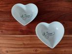 TK 2 hartjes schalen " Je t'aime"  van Riviera Maison, Huis en Inrichting, Keuken | Servies, Ophalen of Verzenden, Glas, Overige stijlen