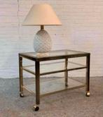 Sidetable serveerwagen Belgo Chrom Hollywood Regency stijl, Ophalen of Verzenden