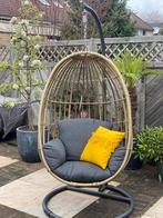 Hangstoel Panama swing egg - natural rotan garden impression, Zo goed als nieuw, Ophalen, Aluminium