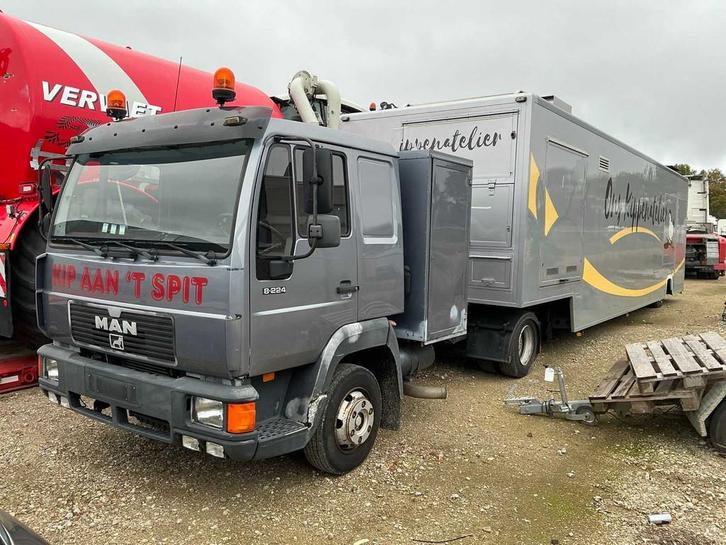 MAN 8-224 Vrachtwagen met verkoop oplegger, Auto's, Vrachtwagens, Bedrijf, MAN, Overige brandstoffen