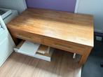 Teak houten salontafel, Ophalen, Gebruikt, 100 tot 150 cm, Teakhout
