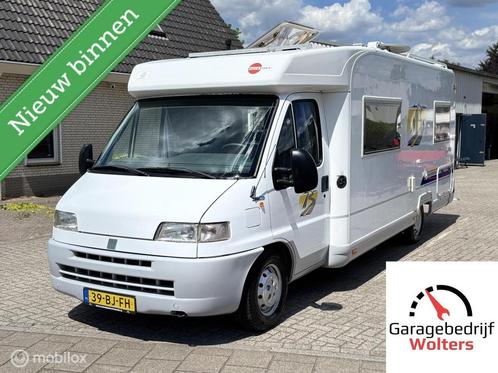 Fiat 230 burstner T624 Harmony zonnepanelen 4persoons, Caravans en Kamperen, Campers, Bedrijf, Fiat, Diesel, 6 tot 7 meter