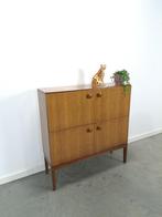 Palissander fineer Palette Möbel kast met 4 vakken en ronde, 100 tot 150 cm, Ophalen of Verzenden, Minder dan 150 cm, 25 tot 50 cm