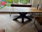 Eikenhouten tafel (evt inlcusief stoelen), Gebruikt, Vijf personen of meer, 150 tot 200 cm, Rechthoekig