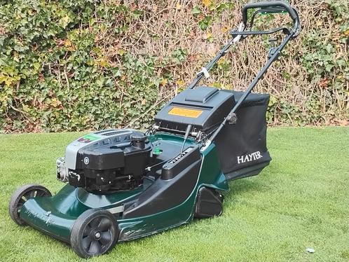 HAYTER HARRIER 56 BJ2020 ALUMINIUM AANGEDREVEN MESKOPPELING, Tuin en Terras, Grasmaaiers, Gebruikt, Cirkelmaaier, Ophalen