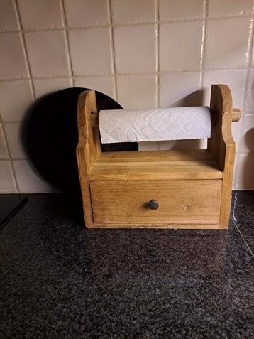 Keukenrolhouder met laatje sober,landelijk,keuken  beschikbaar voor biedingen