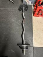 Curl stang met gewichten, Ophalen, Gebruikt, Halterstangen
