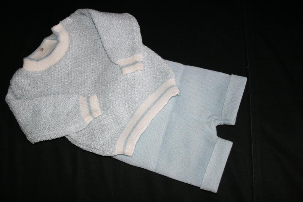 posh gebreid pakje vintage 70s nieuw oud trui broek, Ophalen of Verzenden, Nieuw, Jongetje of Meisje, Pakje