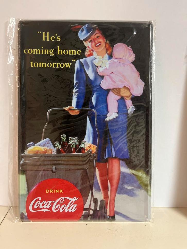 Coca-Cola Reclameborden - Vintage Stijl, Verzamelen, Merken en Reclamevoorwerpen, Nieuw, Reclamebord, Ophalen of Verzenden