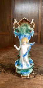 Oude engeltjes vaas putti vase klokkenstel vaas, Antiek en Kunst, Ophalen of Verzenden