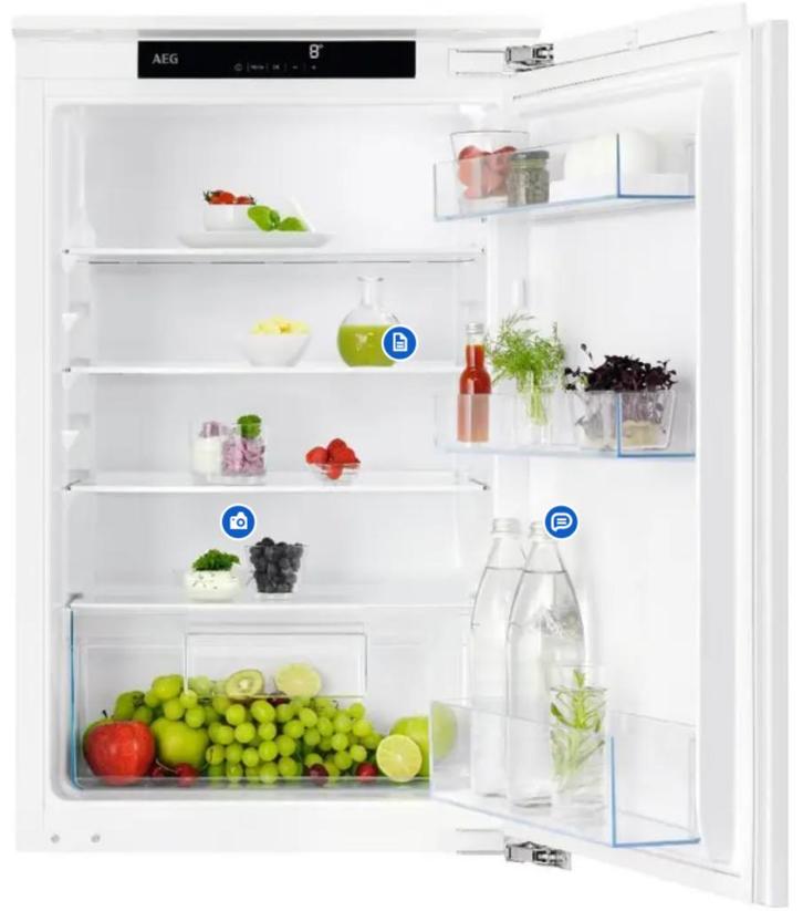 AEG TSK5O88EF inbouw koelkast 88 CM, Witgoed en Apparatuur, Koelkasten en IJskasten, Nieuw, Zonder vriesvak, 200 liter of meer