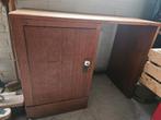 Vintage Bureau met Opbergruimte, Huis en Inrichting, Bureaus, Ophalen, Gebruikt, Bureau