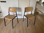 Schoolstoelen set, Huis en Inrichting, Stoelen, Ophalen, Gebruikt, Blauw