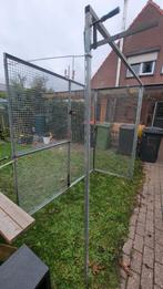 Gegalvaniseerde dierenren, hoekopstelling, 2x2x1 meter, Tuin en Terras, Tuinhekken en Hekwerk, Ophalen