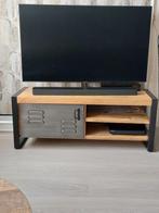 Te koop een moderne mango hout met staal TV Kast, Huis en Inrichting, Ophalen, 100 tot 150 cm, Zo goed als nieuw, Minder dan 100 cm