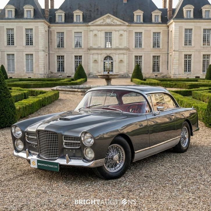 Facel Vega FV3B H-26 (bj 1957, automaat), Auto's, Oldtimers, Bedrijf, Te koop, Overige merken, Benzine, Coupé, Automaat, Zilver of Grijs