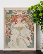 Grote Alphonse Mucha F. Champenois Poster affiche, Verzamelen, Ophalen of Verzenden, Nieuw, A1 t/m A3, Film en Tv