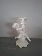 Antieke art deco putto kandelaar, Antiek en Kunst, Ophalen of Verzenden, Koper of Brons