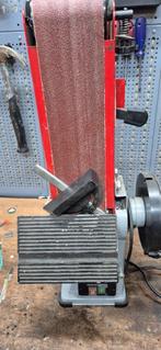 schuurband machine, Doe-het-zelf en Verbouw, Gereedschap | Schuurmachines, Ophalen, Zo goed als nieuw, 1200 watt of meer, Bandschuurmachine