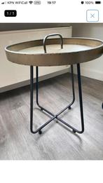 Bijzettafeltje €15,-, Huis en Inrichting, Tafels | Bijzettafels, Minder dan 55 cm, Gebruikt, Rond, Ophalen