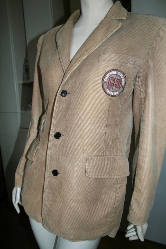 colbert VINTAGE Checker College C3 winter ribcord 48, Beige, Zo goed als nieuw, Checker college vintage, Verzenden