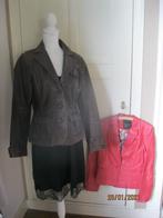 Arma, rino&;pelle, tom tailor leren jas:mt 38,40, 42,L, 46, Bruin, Arma, rino&;pelle, tom ta, Maat 42/44 (L), Ophalen of Verzenden