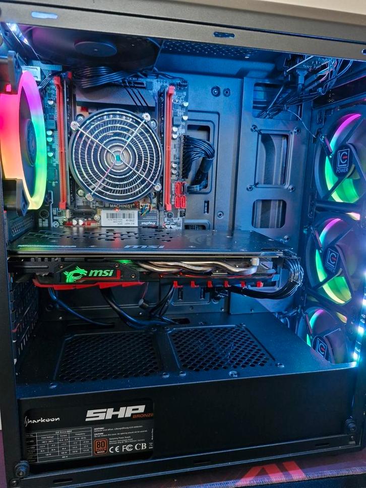 Game PC Intel Core Xeon 1060 6gb MSI Gaming X Windows 11, Computers en Software, Desktop Pc's, Zo goed als nieuw, 3 tot 4 Ghz