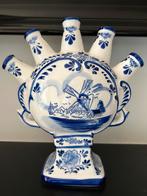 Blue Delft Deco Tulpenvaas met Molen, Antiek en Kunst, Ophalen of Verzenden